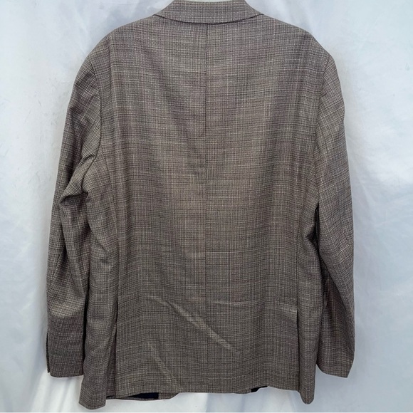 Daniel Cremieux Men's Brown/Grey Checkered Blazer - Picture 2 of 5